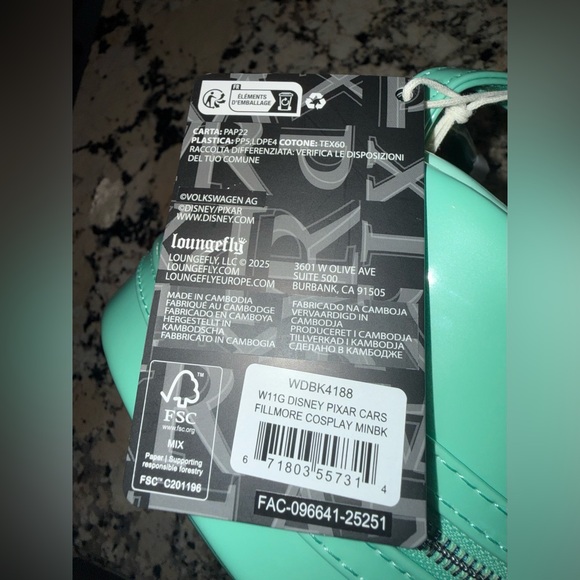 NWT Loungefly Cars Fillmore Cosplay Mini Backpack - Picture 7 of 8